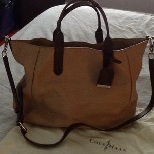 Cole Haan pebbled leather bag